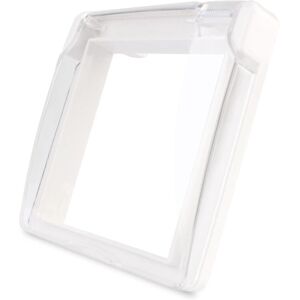 GreenZech (White) EU Standard Socket Waterproof Cover Plastic Decorative for Light Switch GreenZech (White) EU Standard Socket Waterproof Cover Plastic Decorative for Light Switch