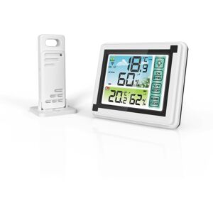 GreenZech Indoor Outdoor Touch Screen Wireless Weather Station Color LCD HTN Display IPX4 GreenZech Indoor Outdoor Touch Screen Wireless Weather Station Color LCD HTN Display IPX4