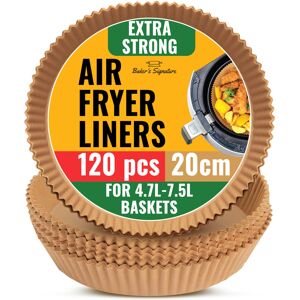Baker-Pub-Group/Baker-Books Round Air Fryer Liners Disposable 120Pcs ? 8 Inch Air Fryer Paper Liner Parchmen Baker-Pub-Group/Baker-Books Round Air Fryer Liners Disposable 120Pcs ? 8 Inch Air Fryer Paper Liner Parchmen
