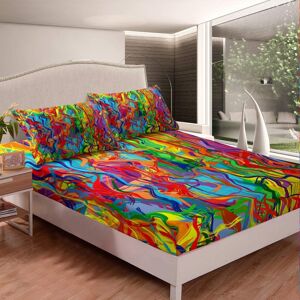 Unbranded ((No Comforter)) Tie Dye Bedding Decor Set Double Size Gypsy Rainbow Bohemian St Unbranded ((No Comforter)) Tie Dye Bedding Decor Set Double Size Gypsy Rainbow Bohemian St