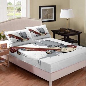 Unbranded (Multi 04, Double(53"x79")(No Comforter)) Boys Skateboard Bedding Decor Set Doub Unbranded (Multi 04, Double(53"x79")(No Comforter)) Boys Skateboard Bedding Decor Set Doub