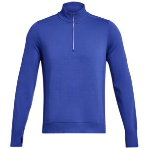 (S, Blue) Under Armour Mens IntelliKnit Half Zip Running Top (S, Blue) Under Armour Mens IntelliKnit Half Zip Running Top