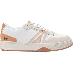 (6.5 UK, White/Beige) Lacoste Unisex Adult L001 Leather Trainers (6.5 UK, White/Beige) Lacoste Unisex Adult L001 Leather Trainers
