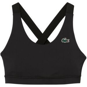 (XL, Black) Lacoste Womens/Ladies Logo Sports Bra (XL, Black) Lacoste Womens/Ladies Logo Sports Bra
