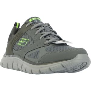 (6 UK, Charcoal) Skechers Mens Track Syntac Coated Leather Trainers (6 UK, Charcoal) Skechers Mens Track Syntac Coated Leather Trainers