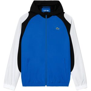 (XS, White/Blue/Black) Lacoste Mens Sport Colour Block Tennis Jacket (XS, White/Blue/Black) Lacoste Mens Sport Colour Block Tennis Jacket