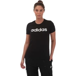 (6 UK - 4 UK, Black/White) Adidas Womens/Ladies Essentials Logo Slim T-Shirt (6 UK - 4 UK, Black/White) Adidas Womens/Ladies Essentials Logo Slim T-Shirt