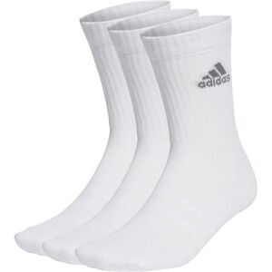 (5.5 UK, White/Grey) Adidas Unisex Adult Logo Cushioned Crew Socks (Pack of 3) (5.5 UK, White/Grey) Adidas Unisex Adult Logo Cushioned Crew Socks (Pack of 3)