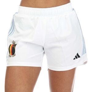 (8 UK, White) Adidas Womens/Ladies Belgium 2022/23 Away Shorts (8 UK, White) Adidas Womens/Ladies Belgium 2022/23 Away Shorts