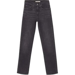 Levi's Womens/Ladies 724 Out Of Mind Leather Patch Straight Leg High Rise Jeans Levi's Womens/Ladies 724 Out Of Mind Leather Patch Straight Leg High Rise Jeans