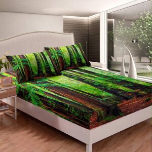 Unbranded ((No Comforter)) Jungle Bedding Decor Set Double Size Natural Bedding Sets Woodl Unbranded ((No Comforter)) Jungle Bedding Decor Set Double Size Natural Bedding Sets Woodl