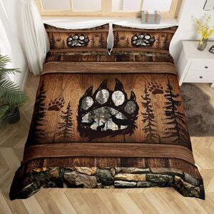 Unbranded (Black Brown Grey, Single(No Comforter)) Homewish Hunting Bear Deer Comforter Co Unbranded (Black Brown Grey, Single(No Comforter)) Homewish Hunting Bear Deer Comforter Co