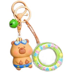 Unbranded Capybara Backpack Charm - Swimming Ring Capybara Backpack Decor Pendant Girlfr Unbranded Capybara Backpack Charm - Swimming Ring Capybara Backpack Decor Pendant Girlfr