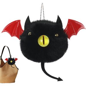 Unbranded (Red) Plush Pendant for Tote Bag Devil Bag Pendant - Cute Soft Pendant Keychai Unbranded (Red) Plush Pendant for Tote Bag Devil Bag Pendant - Cute Soft Pendant Keychai