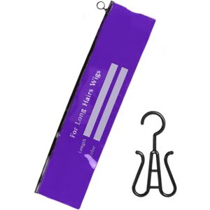 Unbranded (Pvc Dust Bag Medium Purple Hook) Wig Bags Storage with Hanger,Wig Case with Unbranded (Pvc Dust Bag Medium Purple Hook) Wig Bags Storage with Hanger,Wig Case with