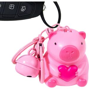Unbranded (Pink) Cute Capybara Keychains Light up Cartoon Keychains - Decorative Animal Unbranded (Pink) Cute Capybara Keychains Light up Cartoon Keychains - Decorative Animal
