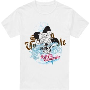 (XL, White) SpongeBob SquarePants Mens Simply Unsinkable T-Shirt (XL, White) SpongeBob SquarePants Mens Simply Unsinkable T-Shirt