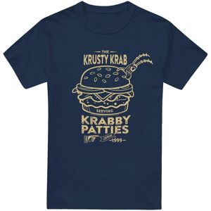 (S, Navy) SpongeBob SquarePants Mens The Krusty Krab Shock Mono T-Shirt (S, Navy) SpongeBob SquarePants Mens The Krusty Krab Shock Mono T-Shirt