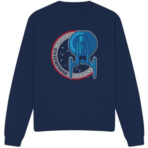 (XXL, Navy) Star Trek Unisex Adult Enterprise Patch Sweatshirt (XXL, Navy) Star Trek Unisex Adult Enterprise Patch Sweatshirt