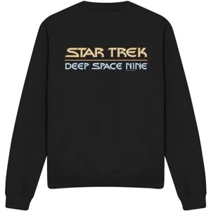 (L, Black) Star Trek Unisex Adult Deep Space Nine Logo Sweatshirt (L, Black) Star Trek Unisex Adult Deep Space Nine Logo Sweatshirt