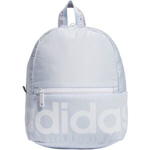 adidas Linear Mini Backpack Small Travel Bag Sky Tint/White/Glory Grey 10.5 in adidas Linear Mini Backpack Small Travel Bag Sky Tint/White/Glory Grey 10.5 in