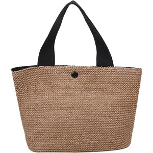 Unbranded (Black) Straw Bags For Women,Wicker Beach Bag - Trendy Sandproof Spacious Purse Unbranded (Black) Straw Bags For Women,Wicker Beach Bag - Trendy Sandproof Spacious Purse