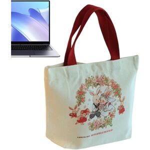 Unbranded (02) Stylish Canvas Tote Bag - Grocery Shopping Bag With Rabbit Pattern - Washab Unbranded (02) Stylish Canvas Tote Bag - Grocery Shopping Bag With Rabbit Pattern - Washab