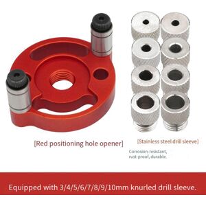 GreenZech (Red B) Single Hole Positioning Puncher for Woodworking with Drill Bit Sets, 3-1 GreenZech (Red B) Single Hole Positioning Puncher for Woodworking with Drill Bit Sets, 3-1