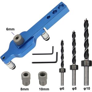 GreenZech (#A) Aluminum Alloy Drill Guide Jig Set for Dowel Drilling with 6mm, 8mm, 10mm B GreenZech (#A) Aluminum Alloy Drill Guide Jig Set for Dowel Drilling with 6mm, 8mm, 10mm B