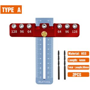 GreenZech (A) Adjustable Aluminum Alloy Handle Punch Locator with 4mm Drill for Metal, Fit GreenZech (A) Adjustable Aluminum Alloy Handle Punch Locator with 4mm Drill for Metal, Fit