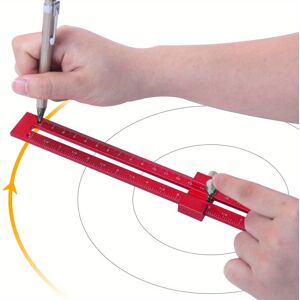 GreenZech Woodworking Pocket Ruler with Positioning Needle & Compass, Dual Scale (Metric & GreenZech Woodworking Pocket Ruler with Positioning Needle & Compass, Dual Scale (Metric &