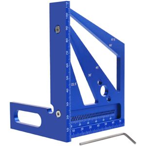 GreenZech (Blue, Metric) 3D Multi-Angle Square Protractor - Aluminum Alloy, Measures 22.5- GreenZech (Blue, Metric) 3D Multi-Angle Square Protractor - Aluminum Alloy, Measures 22.5-