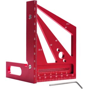 GreenZech (Red, Metric) 3D Multi-Angle Square Protractor - Aluminum Alloy, Measures 22.5-9 GreenZech (Red, Metric) 3D Multi-Angle Square Protractor - Aluminum Alloy, Measures 22.5-9