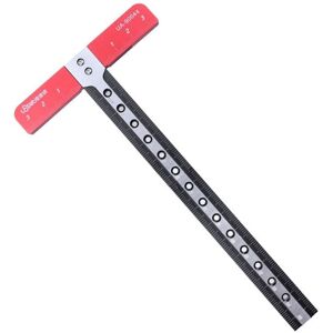 GreenZech Aluminum Alloy T-Shaped Hollow Square Ruler - CNC Precision, Durable, 85mm x 170 GreenZech Aluminum Alloy T-Shaped Hollow Square Ruler - CNC Precision, Durable, 85mm x 170
