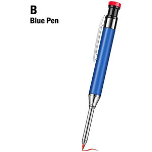 GreenZech (#02) Metal Carpenter Pencil with Built-in Sharpener, Deep-Hole Tip, Marks on Va GreenZech (#02) Metal Carpenter Pencil with Built-in Sharpener, Deep-Hole Tip, Marks on Va