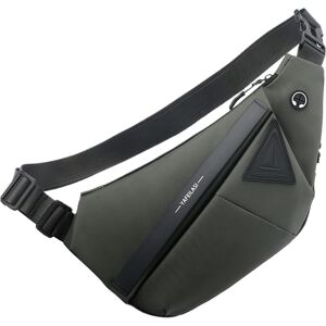 Unbranded (right shoulder, Green) Shoulder Sling Bag, Waterproof Casual Daypack, Bag, Mult Unbranded (right shoulder, Green) Shoulder Sling Bag, Waterproof Casual Daypack, Bag, Mult