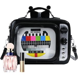 Unbranded (Black) Travel Backpack - TV Shape Shoulder Purse Large Capacity School Daypac Unbranded (Black) Travel Backpack - TV Shape Shoulder Purse Large Capacity School Daypac