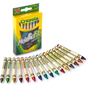 Crayola Metallic Crayons (16ct) Kids Crayons for Coloring and Drawing Glitter Crayola Metallic Crayons (16ct) Kids Crayons for Coloring and Drawing Glitter
