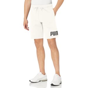 Puma Men's Logo Fleece 10"""" Shorts (Available in Big & Tall) White-ss24 XL Puma Men's Logo Fleece 10"""" Shorts (Available in Big & Tall) White-ss24 XL
