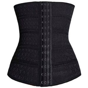 Unbranded (Black, XL) Shaper Women Body Latex Rubber Waist Trainer Cincher Corset Shapewea Unbranded (Black, XL) Shaper Women Body Latex Rubber Waist Trainer Cincher Corset Shapewea