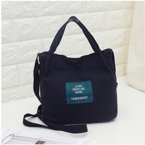 Unbranded (Black) Crossbody Bag Shoulder Canvas Bucket Bags Handbag Letter Printing Women Unbranded (Black) Crossbody Bag Shoulder Canvas Bucket Bags Handbag Letter Printing Women