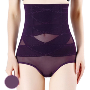 Unbranded (Purple, L) Corset Women Shaper Highwaist Shapewear Panty Control Underwear Slim Unbranded (Purple, L) Corset Women Shaper Highwaist Shapewear Panty Control Underwear Slim