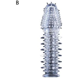 Unbranded (Random, B) Men Condom Caterpillar Reusable Penis Condom Penis Impotence Head Bi Unbranded (Random, B) Men Condom Caterpillar Reusable Penis Condom Penis Impotence Head Bi