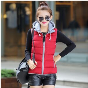 Unbranded (Wine Red, L) Jacket Sleeveless Women Vest Ladies Bodywarmer Hooded Sleeveless W Unbranded (Wine Red, L) Jacket Sleeveless Women Vest Ladies Bodywarmer Hooded Sleeveless W