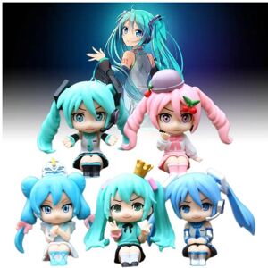 Unbranded Miku Hatsune 5pcs Q Version Model Toy Cartoon Children Decoration Cake Baking Unbranded Miku Hatsune 5pcs Q Version Model Toy Cartoon Children Decoration Cake Baking