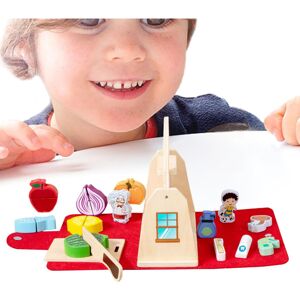 Unbranded Kitchen Toy Set,Wooden Kids Cooking Play Kitchen Toy - Portable Pretend Set Acce Unbranded Kitchen Toy Set,Wooden Kids Cooking Play Kitchen Toy - Portable Pretend Set Acce