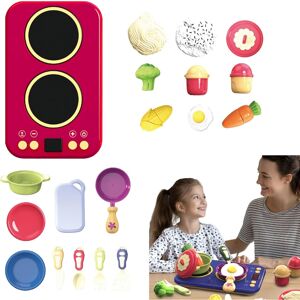 Unbranded (Red) Kids Play Food - Multifunctional Pretend Play Toys Kitchen Games - Interac Unbranded (Red) Kids Play Food - Multifunctional Pretend Play Toys Kitchen Games - Interac