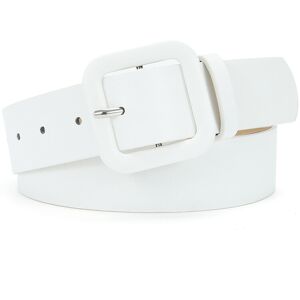Unbranded (White) Leather Stylish Pu Womens Belt With Square Buckle Available In Assorted Unbranded (White) Leather Stylish Pu Womens Belt With Square Buckle Available In Assorted