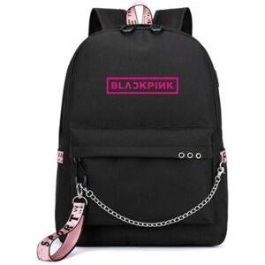 Unbranded (Black) Blackpink Canvas Backpack Zipper Multiple Compartments Large Waterproof Unbranded (Black) Blackpink Canvas Backpack Zipper Multiple Compartments Large Waterproof