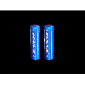 Ampsplus 2x 18650 2200mAh 3.7V Battery for Solar Light Flat Top Ampsplus 2x 18650 2200mAh 3.7V Battery for Solar Light Flat Top